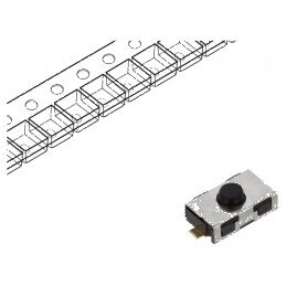 Microîntrerupător TACT SPST-NO 0,05A/32VDC SMT 4,5N, Poz. 2 - Comutator Compact pentru Circuit Electric | Electronic-mag.ro | Co