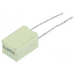 Condensator poliester 2.2uF 30VAC 50VDC 5mm ±10% THT R82 - Component electronic de înaltă calitate | Electronic-mag.ro | Compone