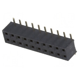 Conector şiruri pini soclu mamă PIN 20 verticale 2mm SMT - Componentă electronică pentru montaj pe suprafaţă | Electronic-mag.ro