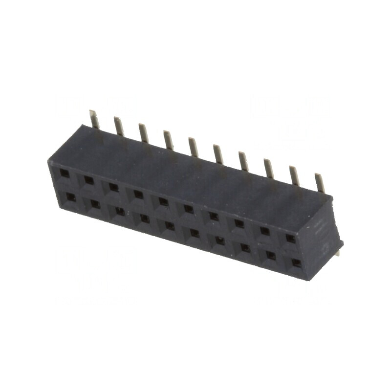 Conector şiruri pini soclu mamă PIN 20 verticale 2mm SMT - Componentă electronică pentru montaj pe suprafaţă | Electronic-mag.ro