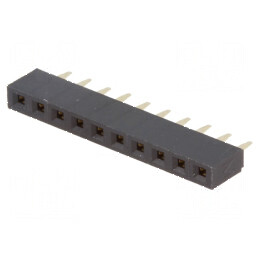 Conector şiruri pini soclu mamă 10 pini 2,54mm THT 1x10 - Componentă electronică de calitate | Electronic-mag.ro | Componente El