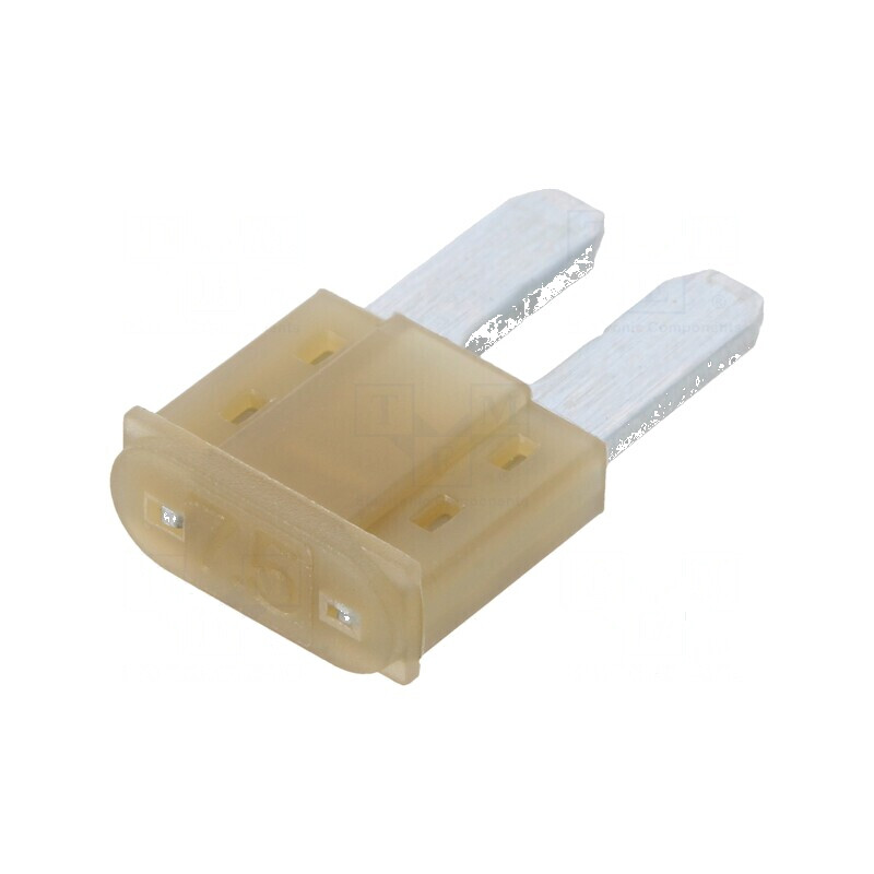 Siguranță Auto 7,5A 32VDC, 11mm, Aliaj de Staniu - Protecție Electrică pentru Vehicule | Electronic-mag.ro | Componente Electron Siguranță Auto 7,5A 32VDC, 11mm, Aliaj de Staniu - Protecție Electrică pentru Vehicule | Electronic-mag.ro | Componente Electron