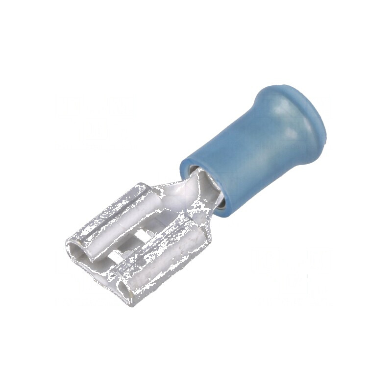 Terminal plat 6,3mm 0,8mm mamă pentru cablu 1÷2,5mm² crimpat | Electronic-mag.ro | Componente Electronice