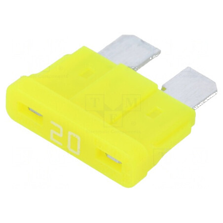 Siguranţă auto 20A 32VDC, 19,3mm, aliaj de staniu - componentă electrică de înaltă calitate | Electronic-mag.ro | Componente Ele