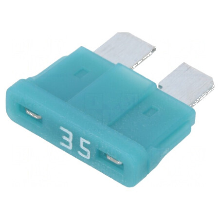 Siguranță auto 35A 32VDC, 19,3mm, aliaj de staniu - componentă electrică de înaltă calitate | Electronic-mag.ro | Componente Ele