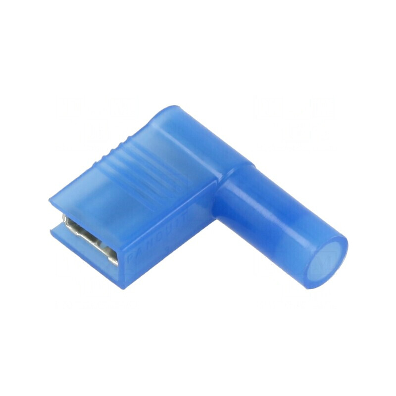 Terminal plat 6,3mm cu conector mamă 0,8mm pentru cabluri de 1,5÷2,5mm² - crimpat | Electronic-mag.ro | Componente Electronice