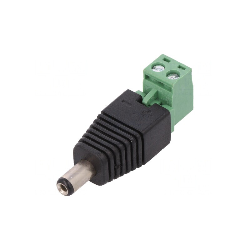 Adaptor de Conexiune 5,5/2,1mm cu Terminal cu Şurub - 5,5mm x 2,1mm | Electronic-mag.ro | Componente Electronice