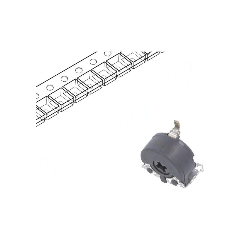 Potențiometru de montare singură tură, orizontal, 50kΩ, 100mW - Componentă electronică de precizie | Electronic-mag.ro | Compone