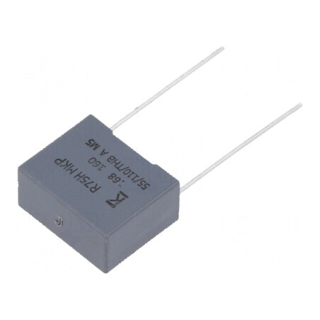 Condensator polipropilenă R75 680nF 18x8,5x14,5mm THT ±5% - Componentă electronică de calitate superioară | Electronic-mag.ro | 