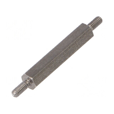 Piuliță Distanțieră Filetată Hexagonală 25mm, Filet Exterior M2.5 | Electronic-mag.ro | Componente Electronice