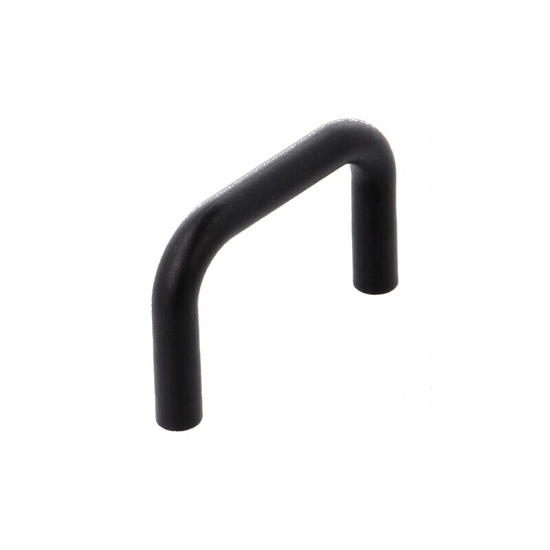 Suport poliamidă neagră cu dimensiuni H: 30mm, L: 46,3mm, W: 6,3mm și filet M3 | Electronic-mag.ro | Componente Electronice