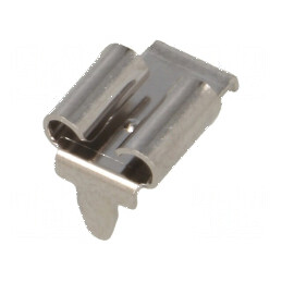 Terminal plat 6,4mm 0,8mm mamă THT din alamă cositorită - Conector de calitate superioară | Electronic-mag.ro | Componente Elect