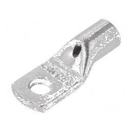 Vârf inelar tubular M6 25mm² crimpat pe cablu neizolat din cupru - Conector electric profesional | Electronic-mag.ro | Component