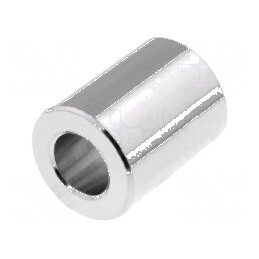 Manșon Distanțier Cilindric 10mm din Alamă Nichelată - Diametru Exterior 10mm | Electronic-mag.ro | Componente Electronice