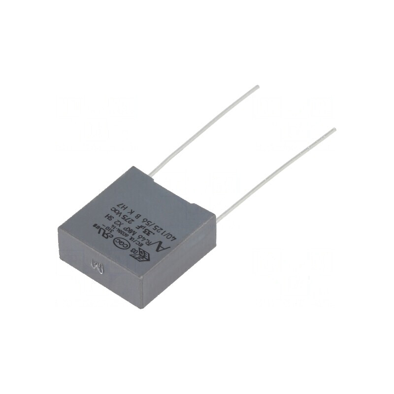 Condensator polipropilenă X2 R46, 125°C, 330nF, dimensiuni 18x7,5x18,5mm | Electronic-mag.ro | Componente Electronice