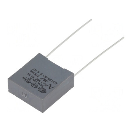 Condensator polipropilenă X2 R46, 125°C, 330nF, dimensiuni 18x7,5x18,5mm | Electronic-mag.ro | Componente Electronice