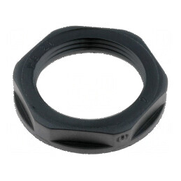 Piuliță PG21 din poliamidă UL94V-2, 36mm, neagră, rezistență temperatură -20° până la 100°C | Electronic-mag.ro | Componente Ele