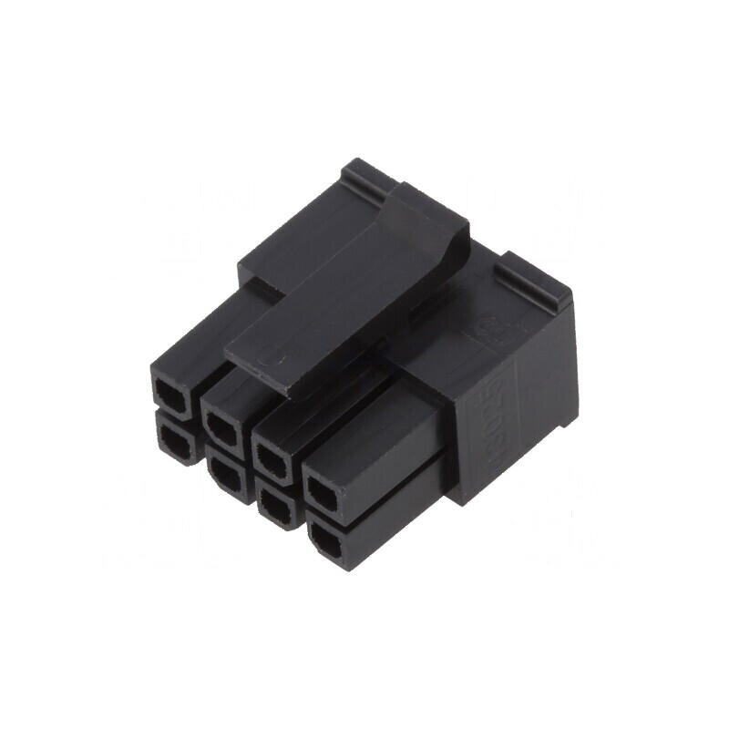 MicroFit 3.0 DR Receptacle 8 Circuit Green Wire High Frequency | Electronic-mag.ro | Componente Electronice