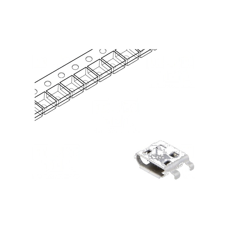 Conector USB B Micro Soclu pentru PCB SMT cu 5 PIN-uri Orizontale - Componentă Electronică | Electronic-mag.ro | Componente Elec Conector USB B Micro Soclu pentru PCB SMT cu 5 PIN-uri Orizontale - Componentă Electronică | Electronic-mag.ro | Componente Elec