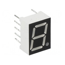 Afișaj LED 7 segmente 10,16mm 0,4 Nr.car 1 galben 40mcd | Electronic-mag.ro | Componente Electronice