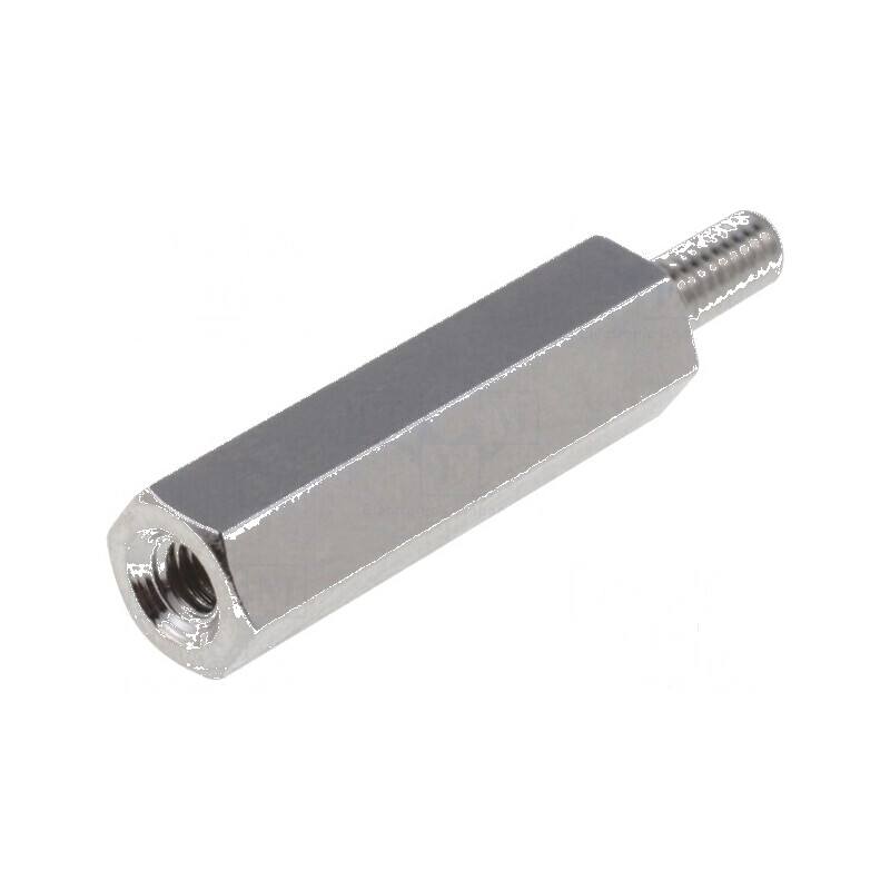 Piuliță Distanțieră Filetată 25mm - Filet Interior M4, Filet Exterior M4 | Electronic-mag.ro | Componente Electronice