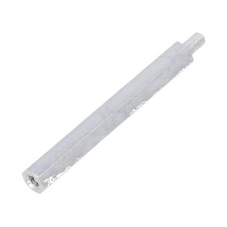 Piuliță Distanțieră Filetată 60mm cu Filet Interior M4 și Filet Exterior M4 | Electronic-mag.ro | Componente Electronice