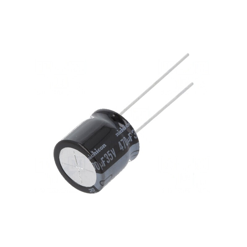 Condensator electrolitic THT 470uF 35VDC Ø12,5x12,5mm ±20% - Componentă electronică de calitate superioară | Electronic-mag.ro |