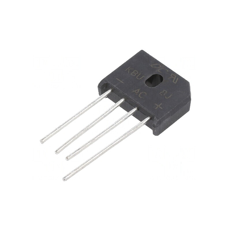 Punte Redresoare Monofazată Urmax 600V, 8A If, 175A Ifsm - Model Plată | Electronic-mag.ro | Componente Electronice
