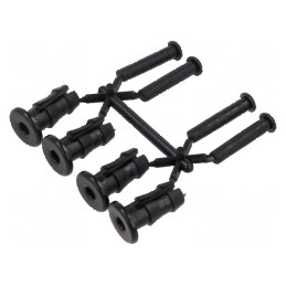 Set de nituri negre - 100 bucăți, pentru îmbinări durabile și rezistente | Electronic-mag.ro | Componente Electronice