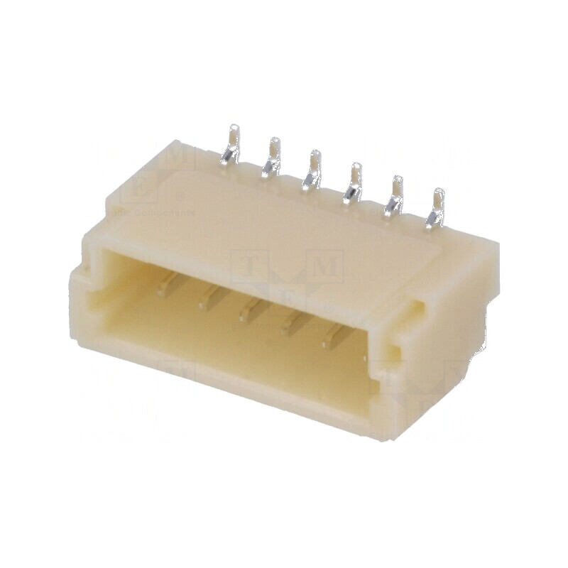 Conector cablu-placă soclu tată SH, SR 1mm PIN: 6 SMT 50V 1A pentru aplicații electronice | Electronic-mag.ro | Componente Elect Conector cablu-placă soclu tată SH, SR 1mm PIN: 6 SMT 50V 1A pentru aplicații electronice | Electronic-mag.ro | Componente Elect