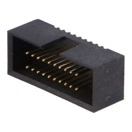 Conector IDC Soclu Tată PIN 20 Drept THT Gold Flash - Componentă Electronică Profesională | Electronic-mag.ro | Componente Elect