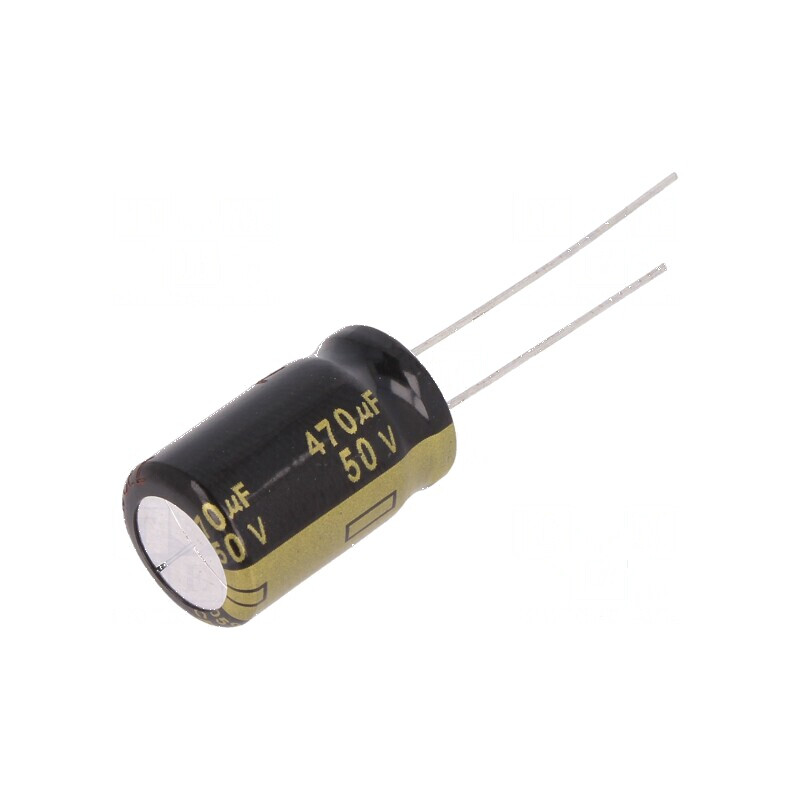 Condensator Electrolitic Low ESR THT 470uF 50VDC Ø12,5x20mm pentru Circuit Electric | Electronic-mag.ro | Componente Electronice