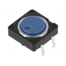 Microîntrerupător TACT SPST 2 Pozitii 0,05A 12VDC THT 0,7N 4,3mm - Comutator Compact pentru Circuit Electric | Electronic-mag.ro