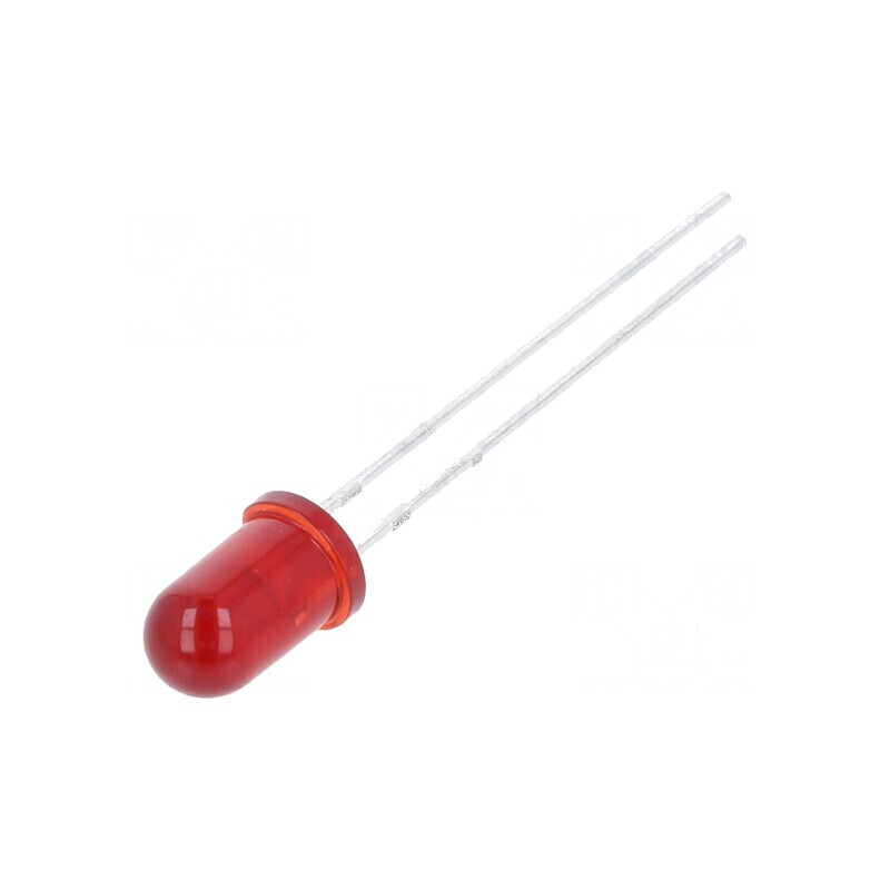 LED 5mm Roșie Convexă 0,3÷1,1mcd 36° - Nr. Term: 2 | Electronic-mag.ro | Componente Electronice