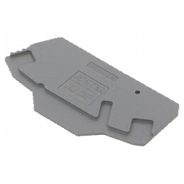 Capac final gri închis SNK, lățime 2mm, înălțime 65,73mm, rezistență temperatură -55÷110°C | Electronic-mag.ro | Componente Elec