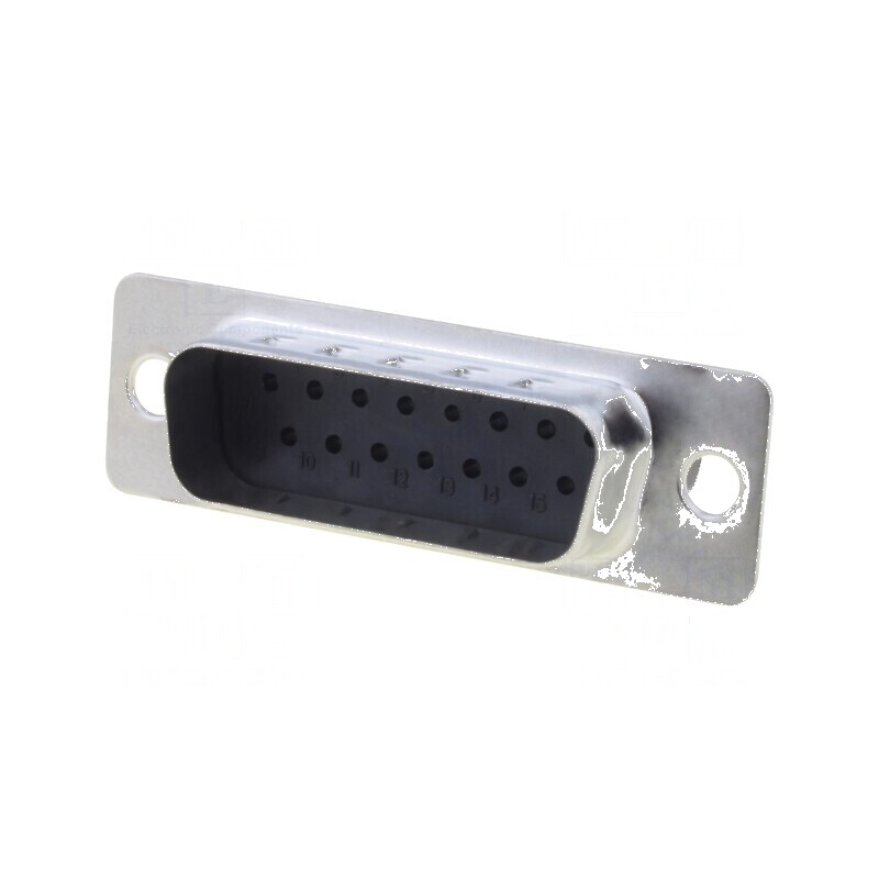 Mufă D-Sub 15 PIN Tată pe Cablu - Versiune Fără Contacte 5A | Electronic-mag.ro | Componente Electronice