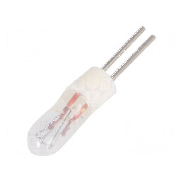 Lampă miniaturală BI-PIN 28V DC 24mA Tip Balon T1 Ø 3,3mm - Durată de viață 10000 ore | Electronic-mag.ro | Componente Electroni