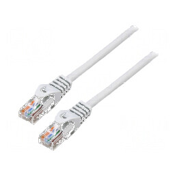 Patch cord U/UTP 5e litat CCA PVC gri 0,5m 26AWG, Fire: 8 - Cablu de rețea de înaltă performanță | Electronic-mag.ro | Component