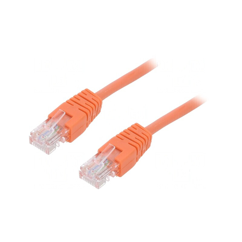 Cablul de rețea Patch Cord U/UTP 5e Litat CCA PVC Portocalie 0,25m 26AWG | Electronic-mag.ro | Componente Electronice