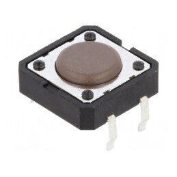 Microîntrerupător TACT SPST-NO 0,05A/12VDC THT 1,8N - Comutator de Tip Tactil pentru Circuit Electric | Electronic-mag.ro | Comp