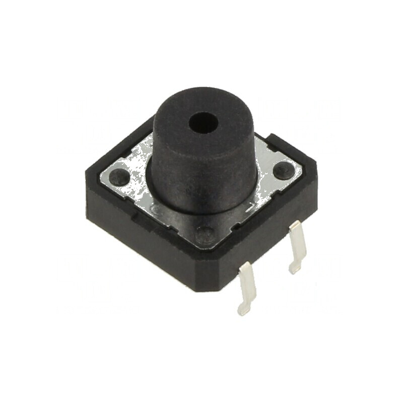Microîntrerupător TACT SPST-NO 0,05A/12VDC THT - Pozitie 2, Fara Componente Integrate | Electronic-mag.ro | Componente Electroni