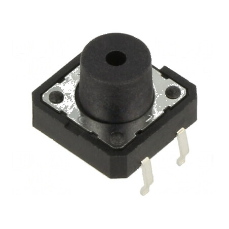 Microîntrerupător TACT SPST-NO 0,05A/12VDC THT - Pozitie 2, Fara Componente Integrate | Electronic-mag.ro | Componente Electroni
