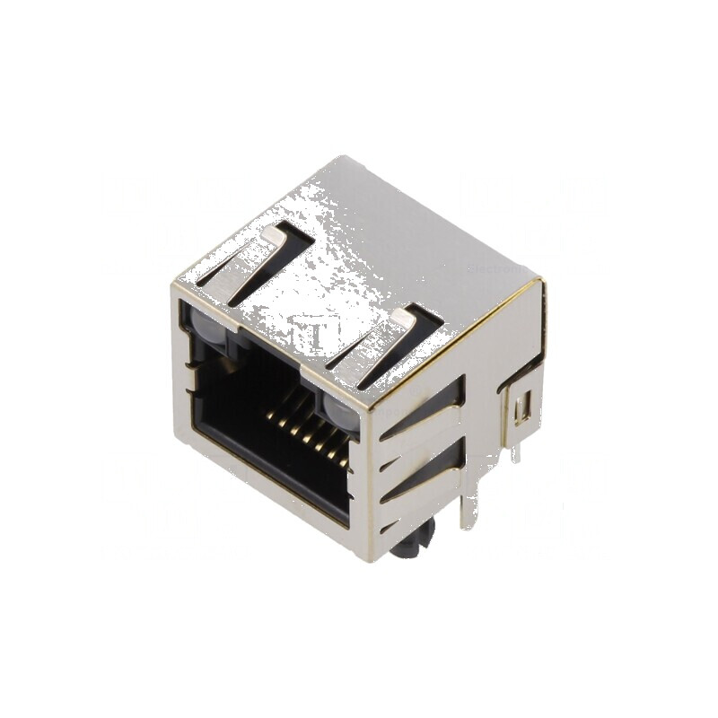 Conector RJ45 Soclu Ecranat PIN 8 cu Diodă LED THT - Componentă Electrică Profesională | Electronic-mag.ro | Componente Electron Conector RJ45 Soclu Ecranat PIN 8 cu Diodă LED THT - Componentă Electrică Profesională | Electronic-mag.ro | Componente Electron