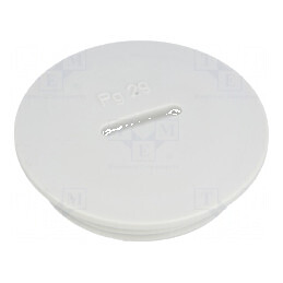 Capac de Protecție PG29 IP54 din Polistiren Gri Deschis, 8mm - Soluție Durabilă pentru Protecția Echipamentelor Electrice | Elec