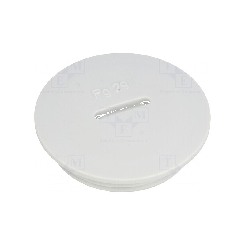Capac de Protecție PG29 IP54 din Polistiren Gri Deschis, 8mm - Soluție Durabilă pentru Protecția Echipamentelor Electrice | Elec
