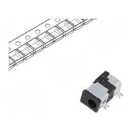 Conector Alimentare DC Soclu Tată 2,35mm x 0,7mm pentru Aplicații Electrice | Electronic-mag.ro | Componente Electronice