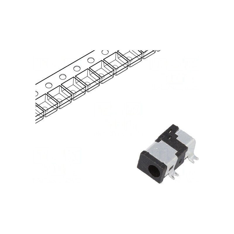 Conector Alimentare DC Soclu Tată 2,35mm x 0,7mm pentru Aplicații Electrice | Electronic-mag.ro | Componente Electronice