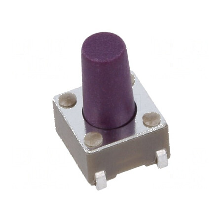 Microîntrerupător TACT SPST-NO 0,05A/12VDC SMT Poz: 2 - Comutator Compact pentru Aplicații Electrice | Electronic-mag.ro | Compo