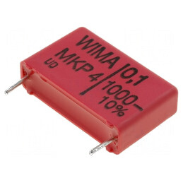 Condensator polipropilenă 100nF 7x16,5x26,5mm THT ±10% - Componentă electronică de înaltă calitate | Electronic-mag.ro | Compone