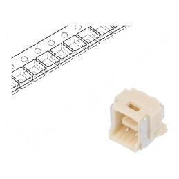 Conector cablu-placă soclu tată PIN 2 CLIK-Mate Pas 2mm SMT - Componentă electronică de înaltă calitate | Electronic-mag.ro | Co